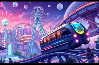 Sci-Fi Amusement Park Adventures: A Cinematic Journey
